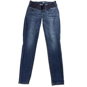 Levis Signature Maternity Jeans Womens Size S Blue Skinny Baby Bump Stretch FitX